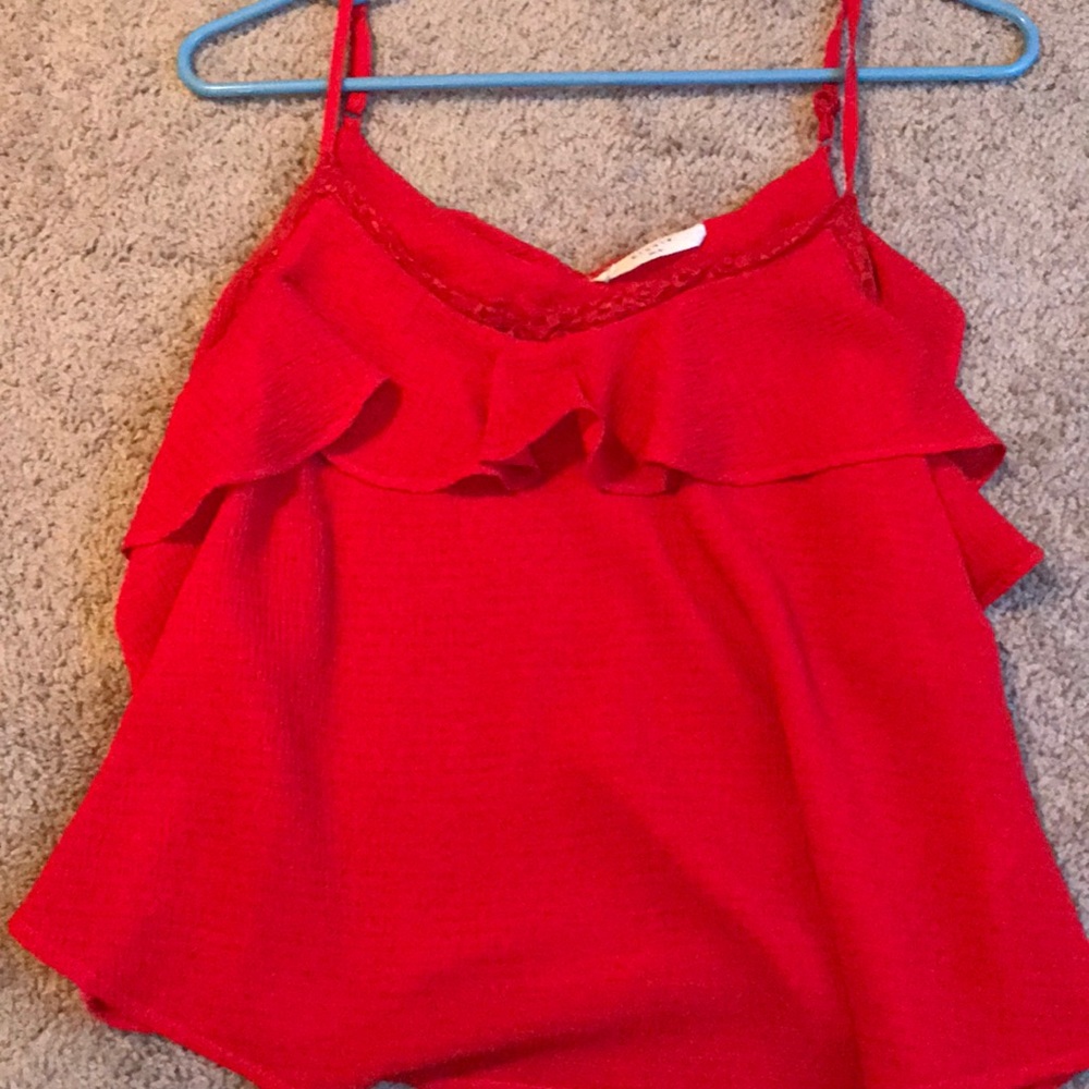 Red tank top